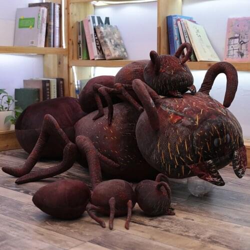 45-150cm Large Novelty Cute ant Plush Toy Ant simulation ant Pillow Doll Child Boys doll birthday gift Tricky toys Animal plush