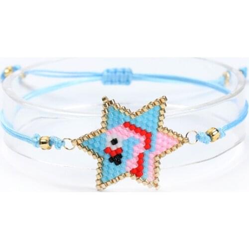 Go2boho Flamingo Bracelet For Girl Jewelry Bohemian Fashion Jewellery 2020 Friendship Miyuki Seed Bead Animal Bracelets For Girl