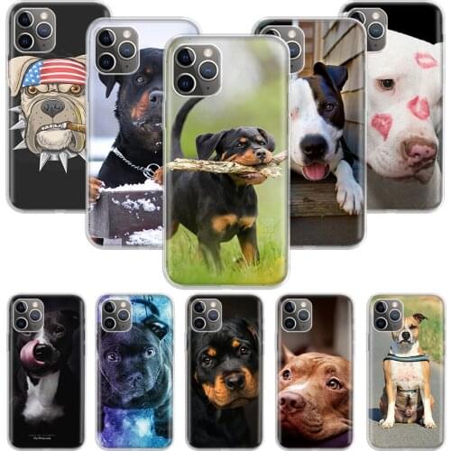 Pit Bull Lovely Pet Dog Pitbull Phone Case for Apple iphone 11 12 Pro XS Max XR X 7 8 6 6S Plus 5 5S SE 10 Ten Shell Cover Coque