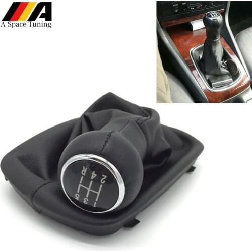 5/6 Speed Car Gear Shift Knob Transmission Lever Stick Gaiter Boot Cover For Audi A6 C5 A4 B5 A8 D2 1997 1998 1999 2000 2001