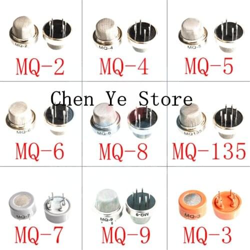 MQ Sensor Gas Sensor MQ135 MQ-2 MQ-3 MQ-5 MQ-6 MQ-7 MQ-9 MQ-4 MQ8 Detecting CO CO2 Smoke Methane Liquefied MQ Series DIY Kit