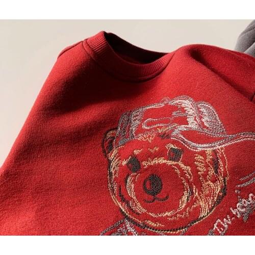 Childrens Sweatshirt 2020 Autumn New Baby Boys and Girls Plus Velvet Seweatshirt Kids Cartoon Cute Korean Jacket Winter Top Tee