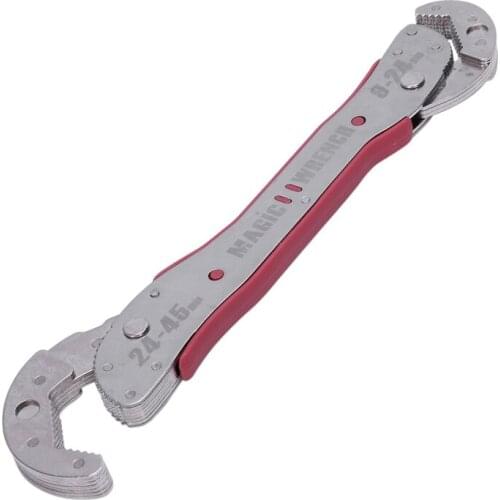 HHO-9-45mm Adjustable ic Wrench Multi-function Purpose Spanner Tools Universal Wrench Pipe Home Hand Tool Quick Snap Grip Wre