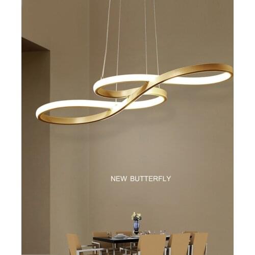 Restaurant chandelier creative personality art led bedroom living room lamp post modern minimalist note chandelier