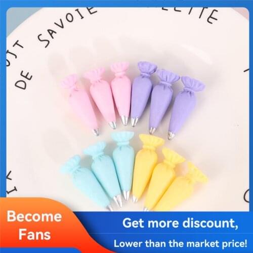 10Pcs Miniature Resin Pastry Cream Bag Design Models Dollhouse Kitchen Baking Supplies