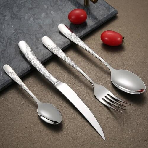 16 / 24 PCS Tablewellware Tableware Stainless Steel Cutlery Forks Knives Spoons Kitchen Dinner Set Fork Spoon Knife Set