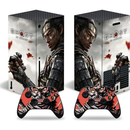 Ghost Style Skin Sticker Decal Cover for Xbox Series X Console and 2 Controllers Xbox Series X Skin Sticker Viny 2