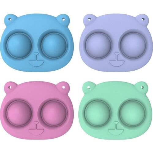 New Wedding Gift Push Bubble Fidgee Cute Key Chain Childrens Puzzle Adult Decompression Toys Baptism Favors