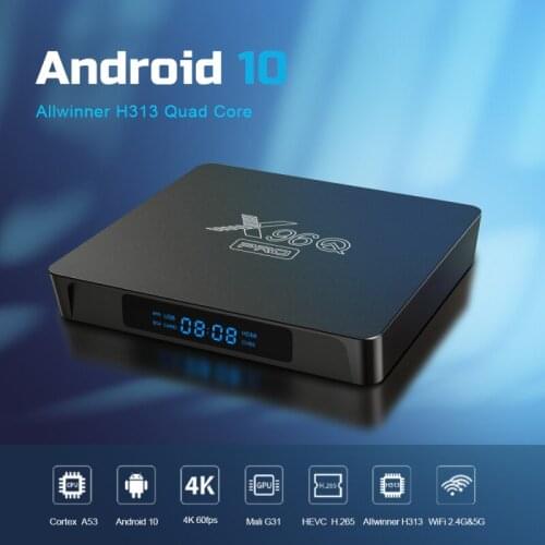 New X96Q 10 Android Smart TV BOX 4K Allwinner H313 Quad Core 2GB 16GB Set-Top Box Media Player 1GB 8GB Fast Shipping