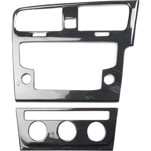 Car Dashboard Central Panel Frame Trim Styling For Volkswagen Golf 7 2014-2017 Right Hand Drive New Accessories