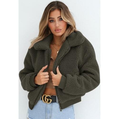 Winter Women Hoodie Fleece Warm Open Type Zipper Ladies Jacket Fashion and Leisure Female Sweatshirts