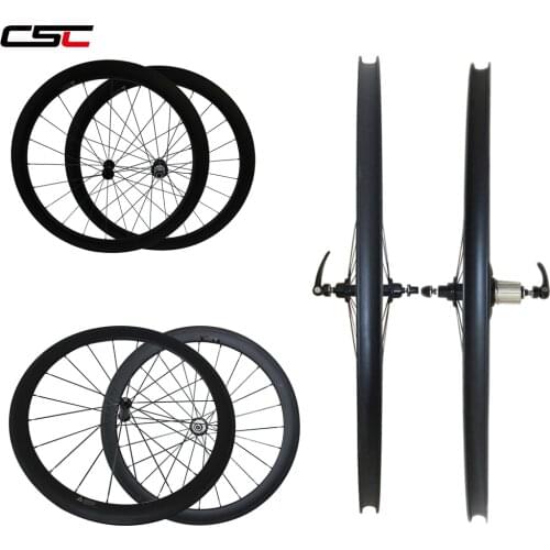 No Outer Holes SAT U Shape Carbon Wheels 38/50/60mm Clincher Novatec A291SB AS511SB Hub With Sapim CX-Ray Tubeless Compatible