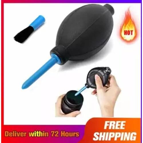 Universal Dust Blower Cleaner Leather Air Blower Pump Dust Cleaner telescope lens keyboards cellphone Cleaning Tool + brush