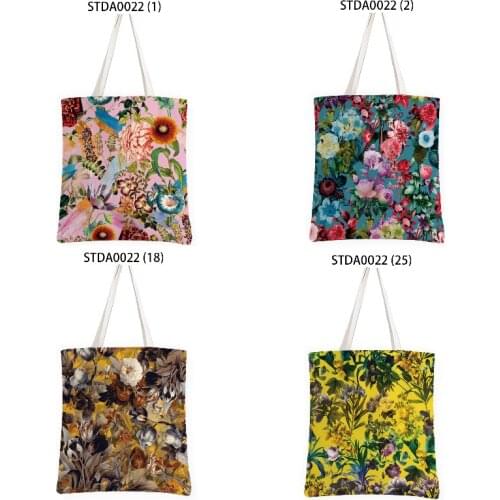 Flower print Bag for shoes Storage in the kitchen womens bags cheap storage bags Home supplies Handbags travel bags Beach bag