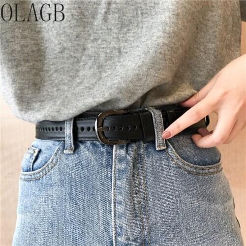 Womens Belt Fashion Women Female Belt PU Leather Belts For Men Male Belt Pin Buckles Fancy Vintage Strap for Jeans 297