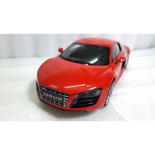 1:18 Diecast Model for Audi R8 5.2 FSI Red Sport Car Rare Alloy Toy Car Miniature Collection Gifts