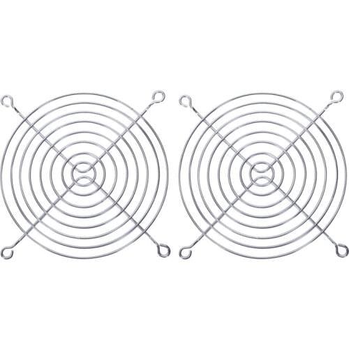 2 x Metal Wire Finger Guard Grill for 120 x 120mm Computer Case Fan