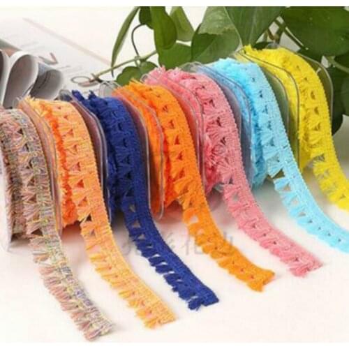 5 yards Tassel lace Trim Wedding Bridal Ribbon Clothing decoration Sewing Craft Trimmings