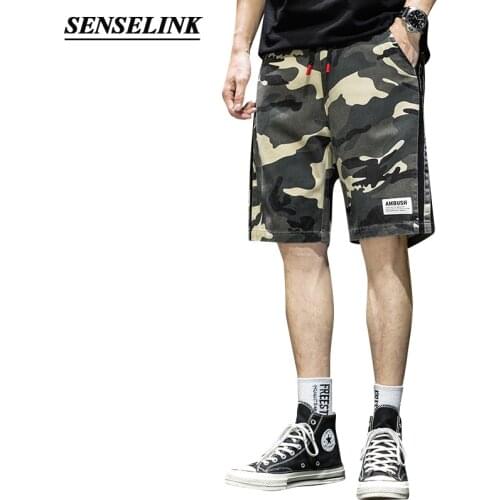 SENSELINK Mens Five-Point Pants Loose Casual Fashion Outdoor Summer New Casual Pants Five-Point Pants Shorts Men