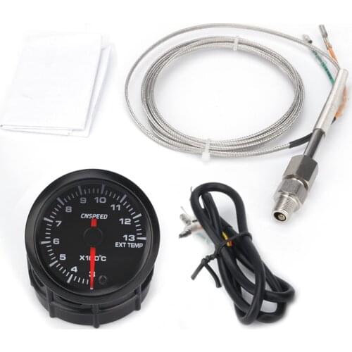 CNSPEED 12V 1300 Auto Car LED Digital Oil Temp Gauge Meter 52mm 7 Colors Temperature Gauge Universal For Car Modification