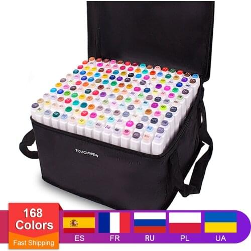 TouchFIVE 30/40/60/80/168 Color Marker 2020 Comic Drawing Double-headed Marker Special for Student Environmental Art Drawing
