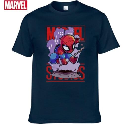 Marvel The Avengers Spider Man t-shirt Comfortable Breathable 100% cotton Fashion funny t shirts Summer Tops Mens shirt #118