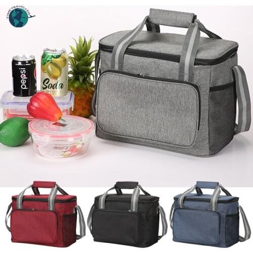 Classic Waterproof Insulation Bag Outdoor Beach Oxford Cloth Ice Pack Liquid Cold Storage Large Capacity Lunch Bag Picnic Bag