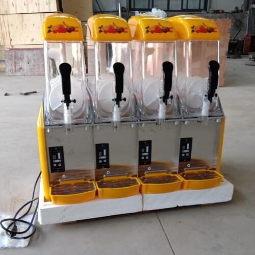 Commercial Snow Melting Machine Cold Drink Machine large Capacity Four Tanks Electric Snow Mud Machine 48L
