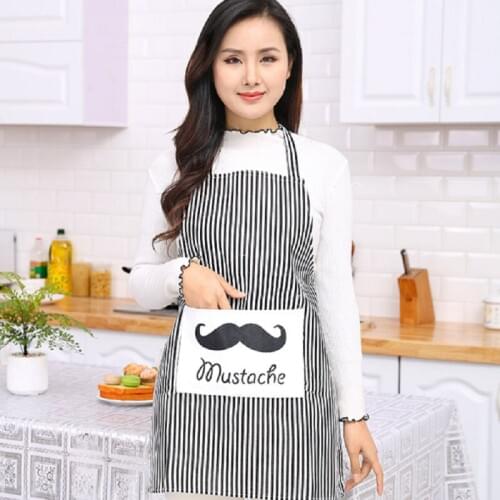 British style linen apron creative fashion womens housewear kitchen cleaning household