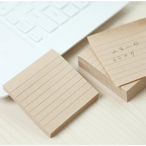 Brief cowhide paper mini memo pads planner stickers stick it vintage nota de papel papelaria sticky notes memo pad