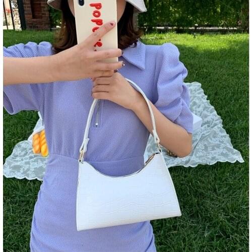 Fashion Exquisite Shopping Bag Retro Casual Women Totes Shoulder Bags Female Leather Solid Color Chain Handbag for Women 2021