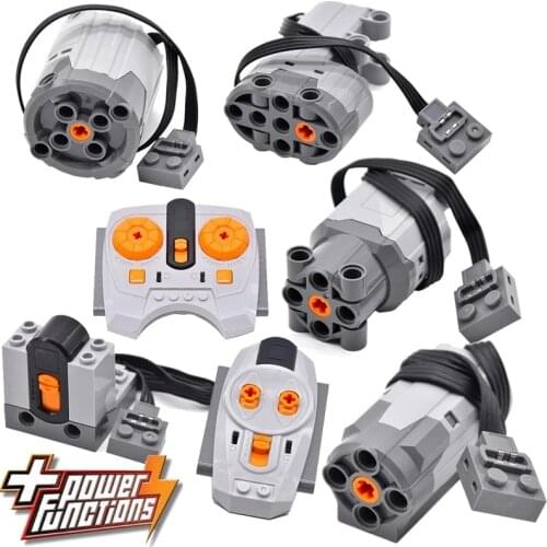 Technical parts Motor multi power functions 8293 8883 tool servo train motor PF model sets building blocks Compatible All Brands