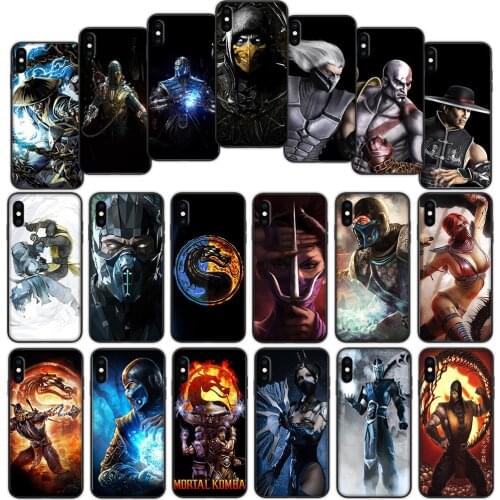 Mortal Kombat Soft Cover Case for iPhone 12 11 Pro X XS XR Max