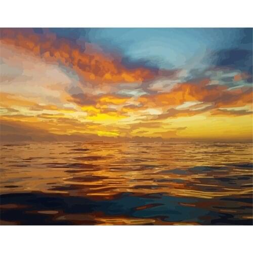 Scenery Landscape DIY 11CT Cross Stitch Embroidery Kits Craft Needlework Set Cotton Thread Printed Canvas Home Sale