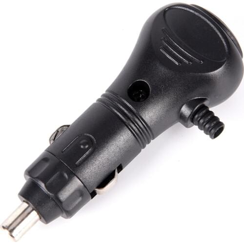 New 1pc Motor Car Cigarette Lighter Socket Plug LED With Switch Male Charger Connector