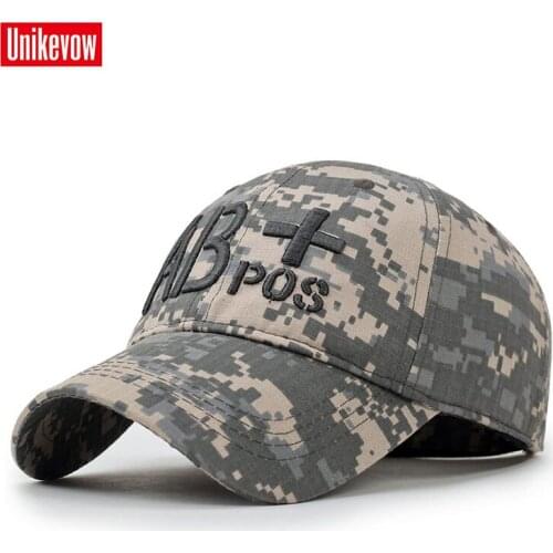 UNIKEVOW New arrivel Camouflage baseball caps Casual hat with 3D AB Outdoor caps for men and women sport hats