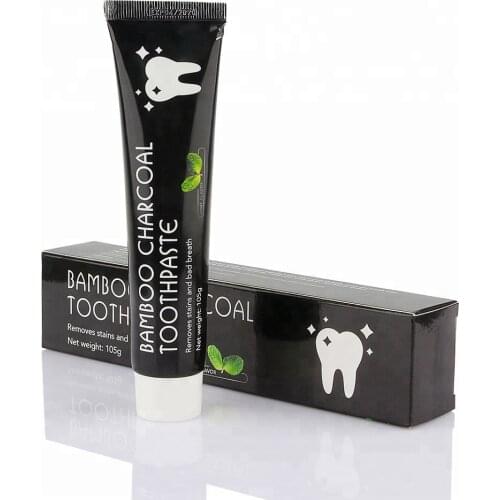72PCS FDA Register Home Use Wholesale Organic Activated Charcoal Toothpaste Bamboo toothpaste