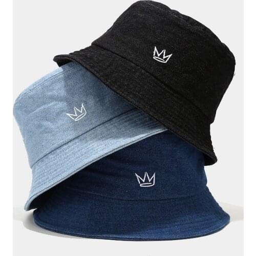 Fishermans hat Bucket Hat Washed retro denim Caps Hip Hop Gorros Men Women panama warm windproof Bucket Hat outdoor