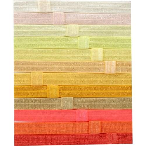 12Pcs/lot 1.6cm Candy Color Nylon Headband for Baby Girls Elastic Headwraps Hair Band Kids Hair Accessories