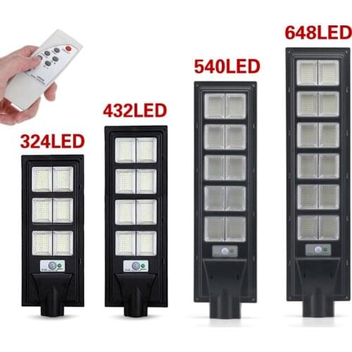 LED Solar Outdoor Power Lamp Garden Light Street Light Waterproof For Garden Decoration Remote Control Radar+PIR Human Sensor