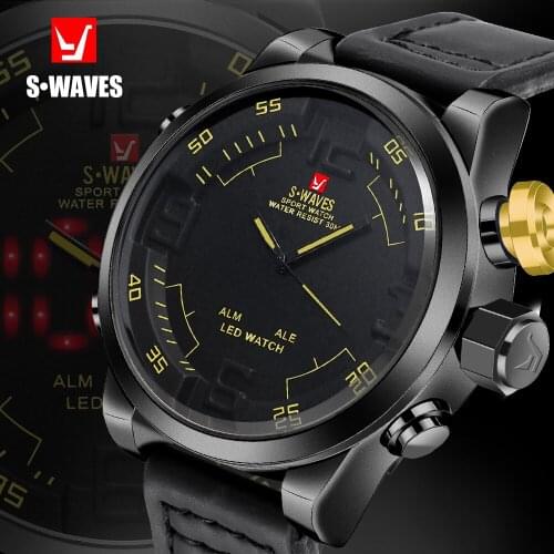 SWAVES Men's Watch With Double Dial