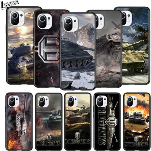 World of tanks for Xiaomi Mi 11 10T Note10 Ultra 5G 9 9T SE 8 A3 A2 A1 6X Pro Play F1 Lite 5G Black Phone Case