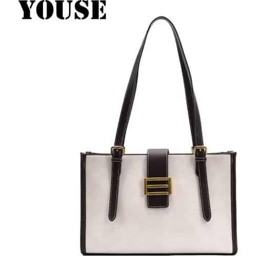 YOUSE Autumn Winter New Simple Ladies Large Capacity Bags Fashion Trend Versatile Simple Shoulder Armpit Bags Designer Bags
