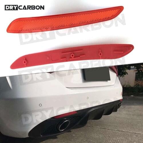 Carbon Fiber Rear Lip Diffuser Spoiler with PP Material Bumper guard strip for Alfa Romeo Giulia Standard 2016-2018 Sport Style