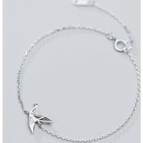 La Monada 925 Sterling Silver Bracelets For Women Paper Cranes Designer Silver Bracelet 925 Women Femme Womens Accessoires