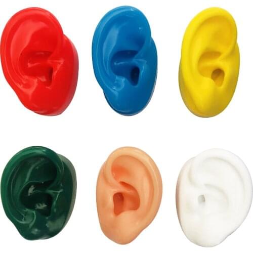 1 Pair Soft silicone simulation human ear For Ear Acupuncture Press Needle hearing aid display teaching tools Jewelry