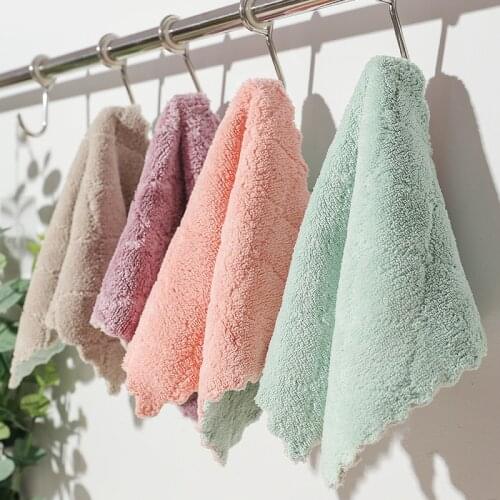3/5/10pc Dish Cloth Microfiber Cleaning Vaatdoekjes Kitchen Towel Wipe Double Side Absorbent Dish Wash Bayetas Mikrofibre Rags
