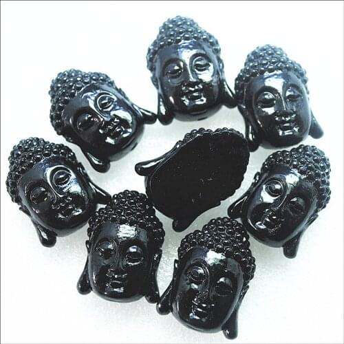 3pcs white buddha middle hole drilled one face size 20x28mm for matching beads accessories fashion jewelry findings more colors
