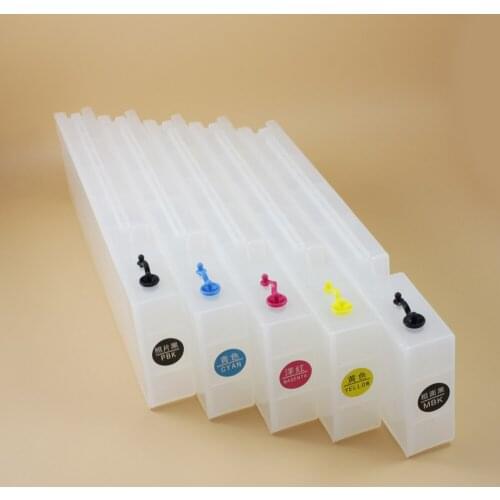 5 colors 1000ml refill ink cartridge with one time chip for Epson SureColor T3270 printer