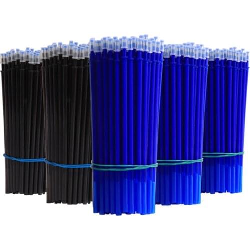 50+3pcs Erasable Pen Set 0.5mm Washable Handle Magic Erasable Gel Pen Refills Rod Blue Black Ink Pen Students Kawaii Stationery